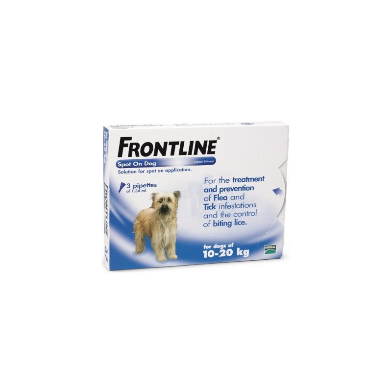 Frontline Flea Spot On for Medium Dogs x 3 Cheaper Dog Frontline