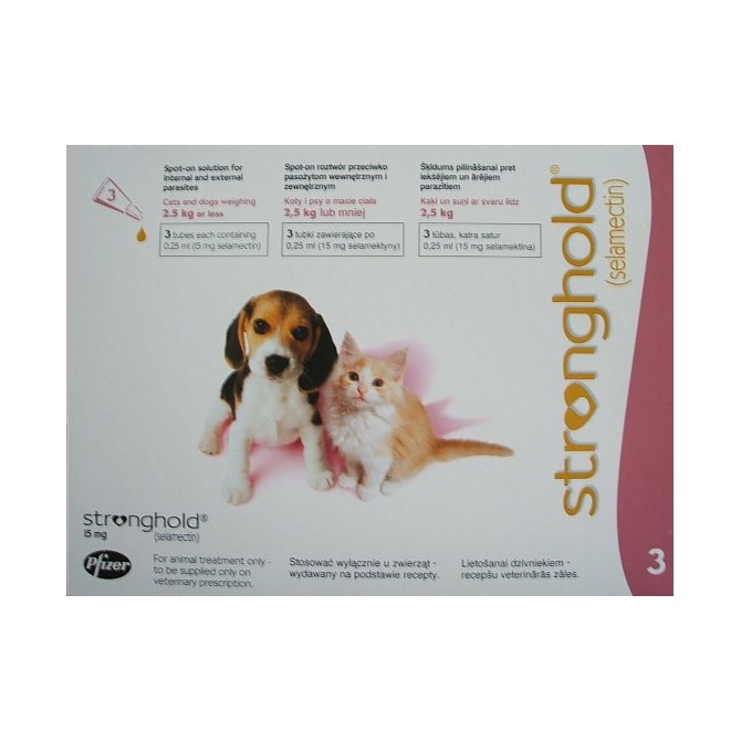 Stronghold - Puppy/Kitten - 15mg x 3 Pipettes