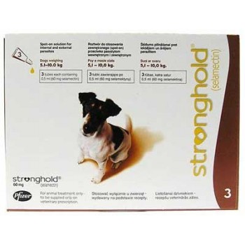 Stronghold - Small Dog - 60mg x 3 Pipettes
