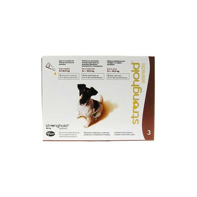 Stronghold - Small Dog - 60mg x 3 Pipettes