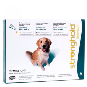 Stronghold - Large Dog - 240mg x 6 Pipettes