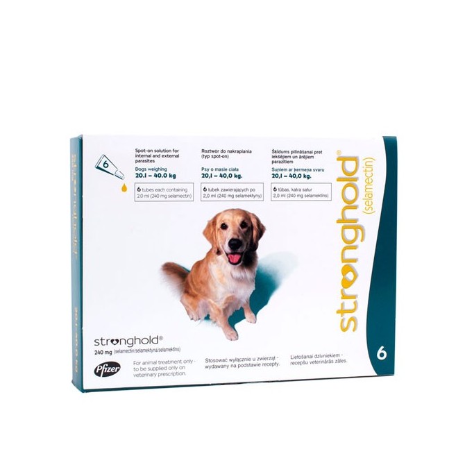 Stronghold - Large Dog - 240mg x 6 Pipettes