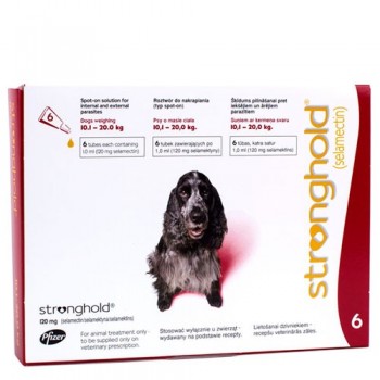 Stronghold - Medium Dog - 120mg x 6 Pipettes