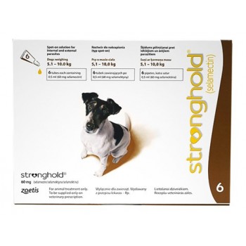 Stronghold - Small Dog - 60mg x 6 Pipettes