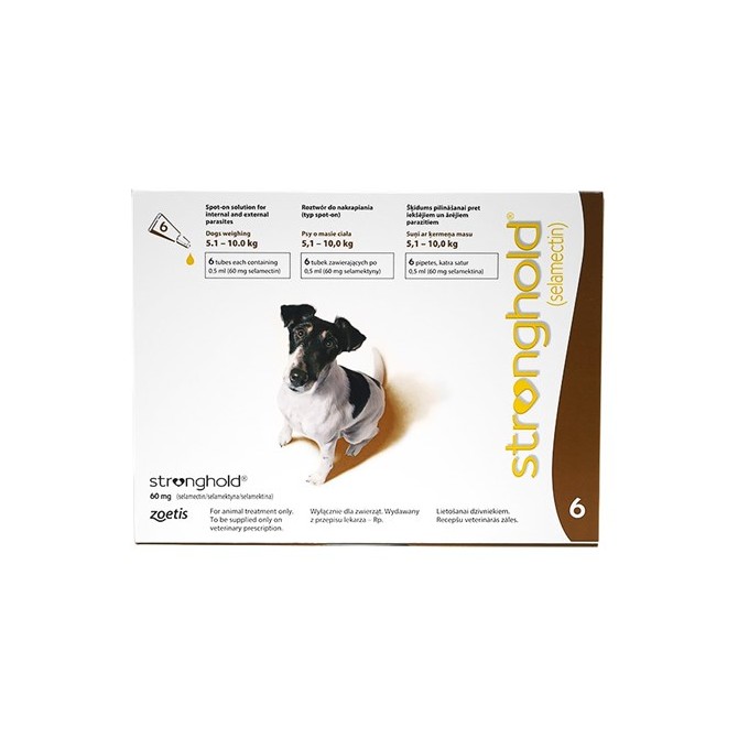 Stronghold - Small Dog - 60mg x 6 Pipettes