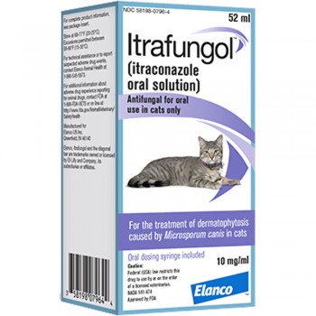 Itrafungol Oral Solution for Cats 52ml + syringe