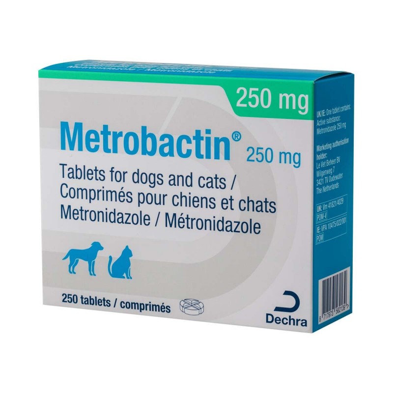 Metrobactin Tablets - 250mg Metrobactin for Dogs and Cats Metronidazole