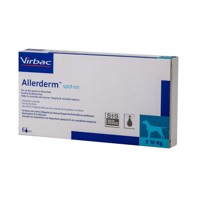 Allerderm Spot on - 4ml x 6 for Dogs Allerderm Spot on - 4ml x 6 for Dogs