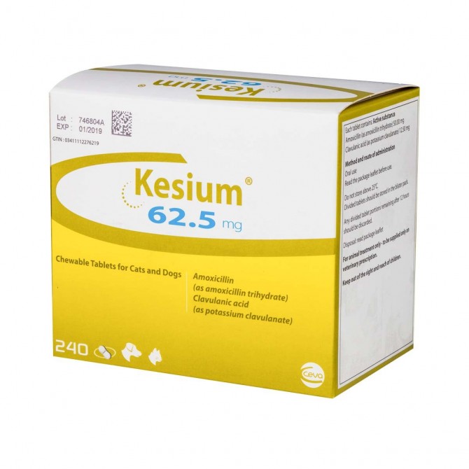 62.5mg Kesium Chewable Tablets for Dogs & Cats - per Tablet