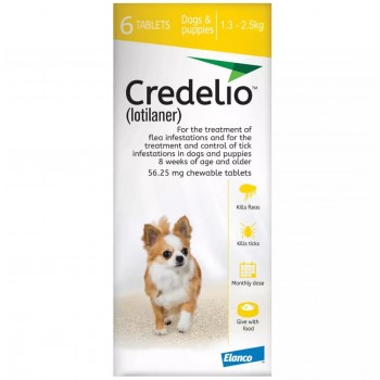 56.25mg Credelio Tablets for Dogs - Pack of 6