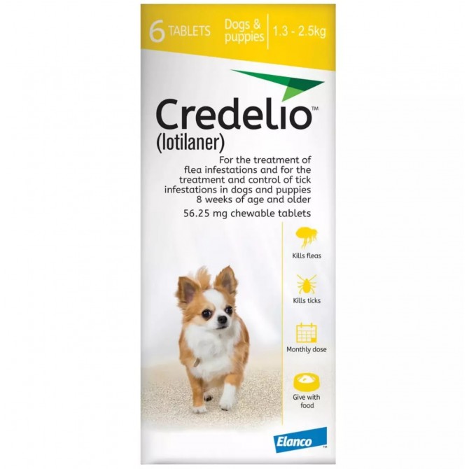 56.25mg Credelio Tablets for Dogs - Pack of 6