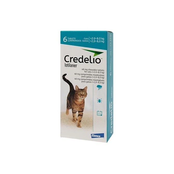 48mg Credelio for Cats Credelio Flea Tick Tablets for Cats Pack 6