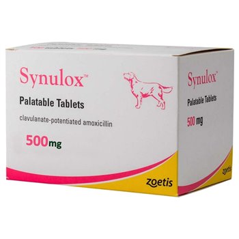 500mg Synulox Palatable Tablet - per Tablet