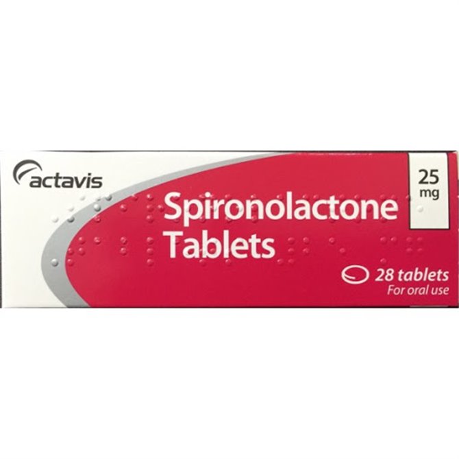25mg Spironolactone Tablets x 28