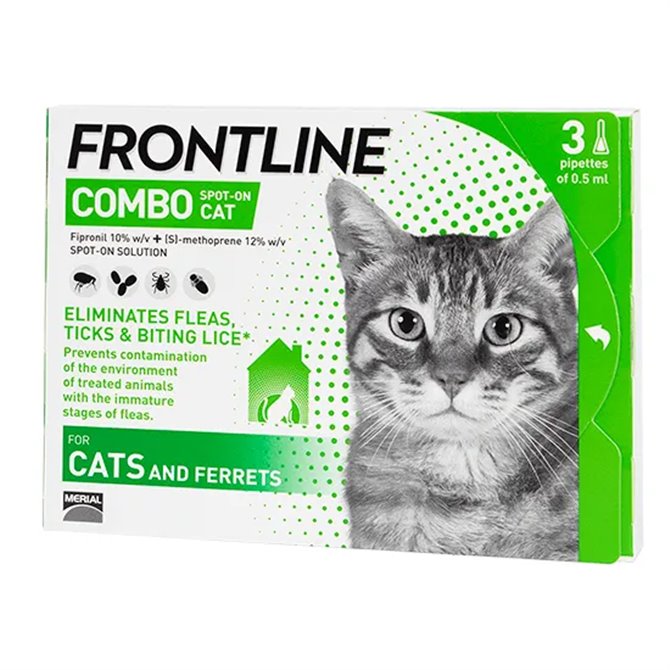 Frontline Combo Spot On x 3 Pipettes for Cats