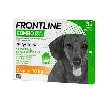 Frontline Combo Spot On x 3 Pipettes for Sml Dogs up to 20kg