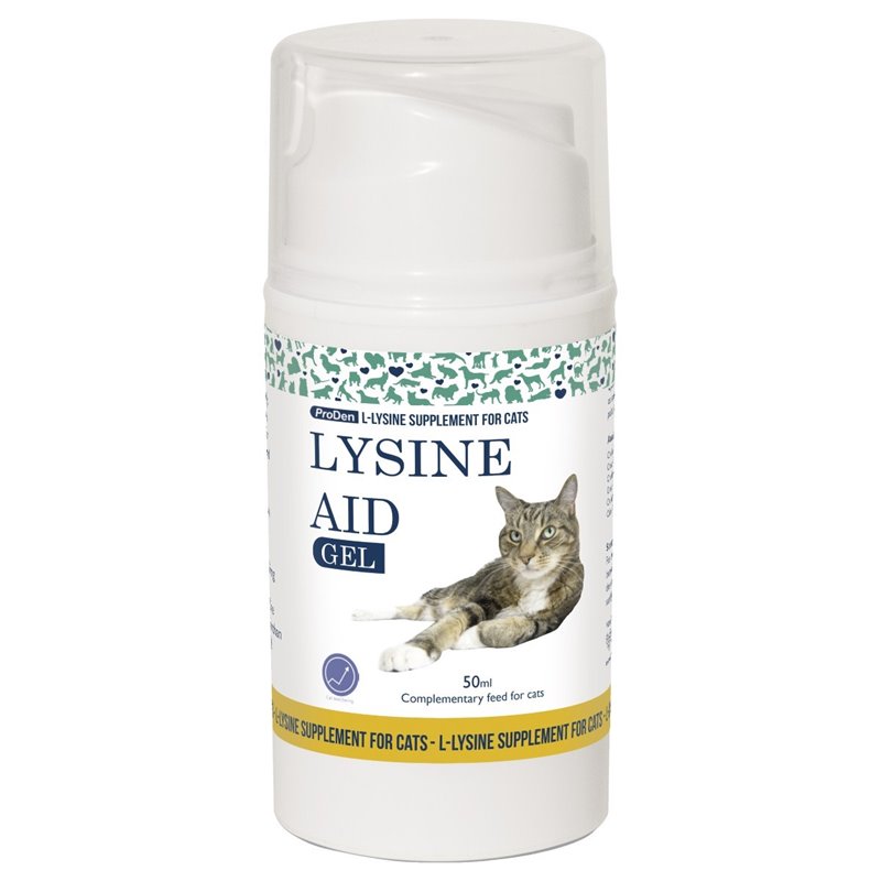 Lysine Aid Lysine Supplement for Cats with Feline Herpes FHV1 50ml