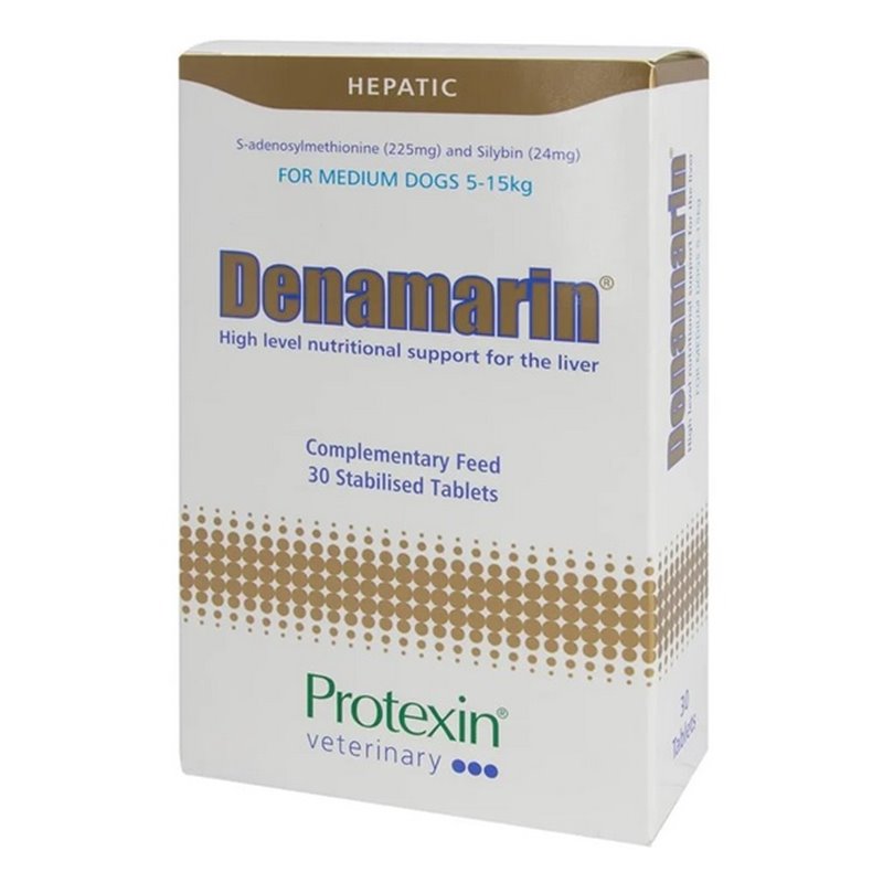 Protexin Denamarin Liver Supplement 225mg Denamarin Tablets for Medium Dogs x 30