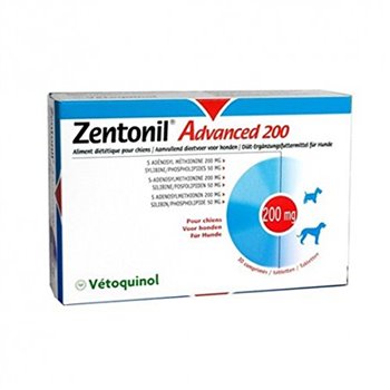 Zentonil Advanced 200mg Liver Tablets for Dogs - Pack of 30