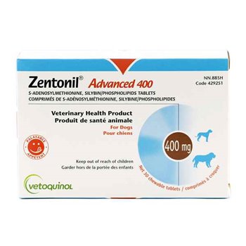 Zentonil Advanced 400mg Liver Tablets for Dogs - Pack of 30