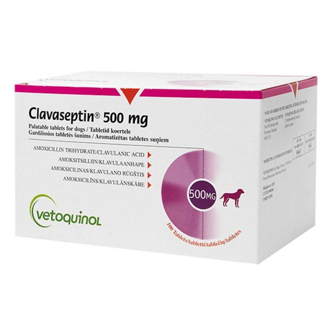500mg Clavaseptin Palatable Tablet - per Tablet
