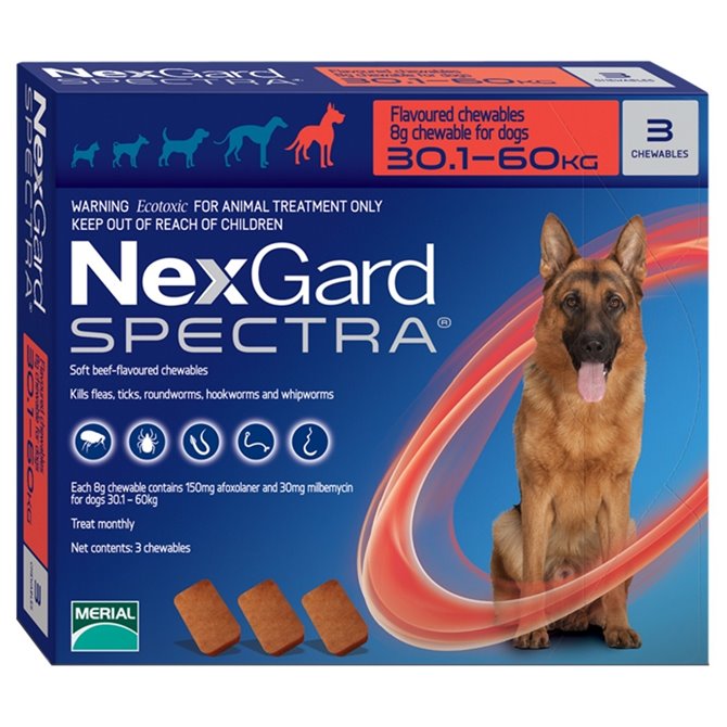 Nexgard Spectra X-Large Dog (30-60kg) - 3 Tablets