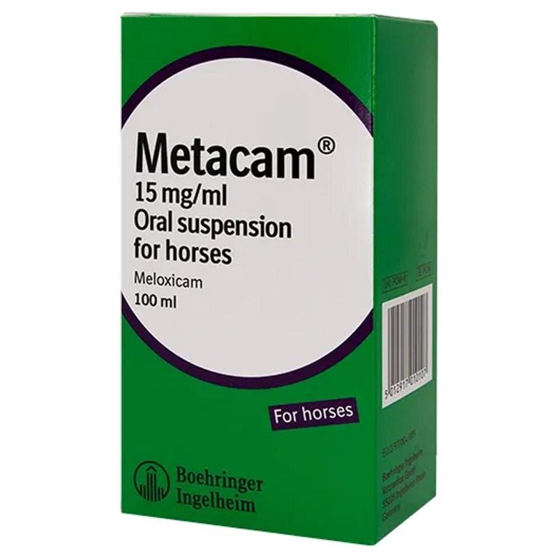 100ml Metacam provides relief from pain and inflammation in Horses