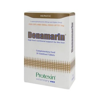 Protexin Denamarin Liver Supplement 90mg Tablets for Cats & Small Dogs - Pack of 30