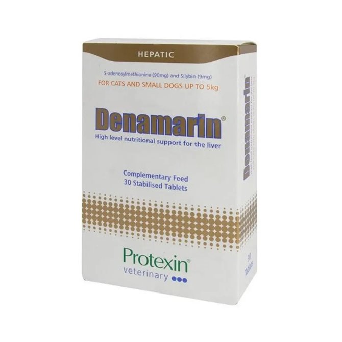 Protexin Denamarin Liver Supplement 90mg Tablets for Cats & Small Dogs - Pack of 30