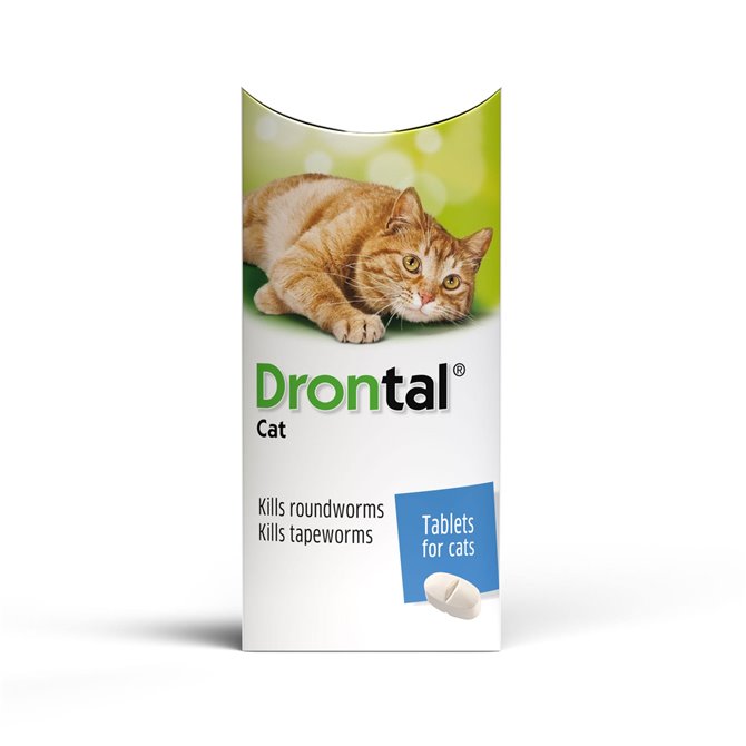 Drontal Cat Worming tablet - each - 1 required per 4kg
