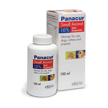 Panacur 10% Suspension - 100ml bottle for Dogs & Cats
