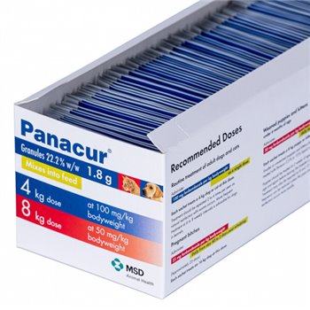 Panacur Granules 1.8g - box of 90 sachets