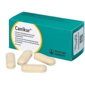 Canikur Anti-Diarrheoal Tablets 4.4g for Dogs - Pack of 12
