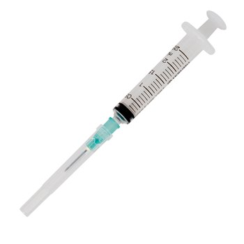 BD Discardit 2ml Syringe with 21g Needle - each