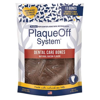 PlaqueOff Bones - Natural Bacon 482g