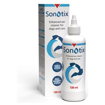 Sonotix Triple Action Ear Cleaner for Dogs and Cats - 120ml