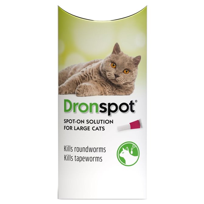 Dronspot Wormer for Large Cats - Pack of 2