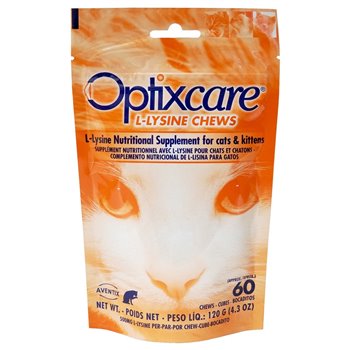 Optixcare L-Lysine Chews for Cats - 60 Pack
