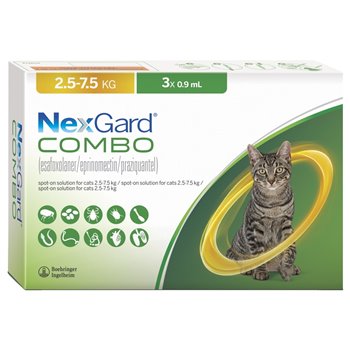 Nexgard Combo Spot-On for Large Cats - Pack of 3