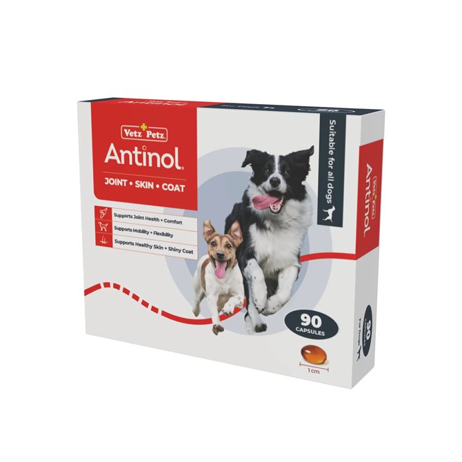 Antinol for Dogs - 120 Gel Capsules Antinol for Dogs - 120 Gel Capsules