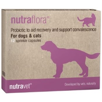 Nutravet Nutraflora for Dogs & Cats - Pack of 12