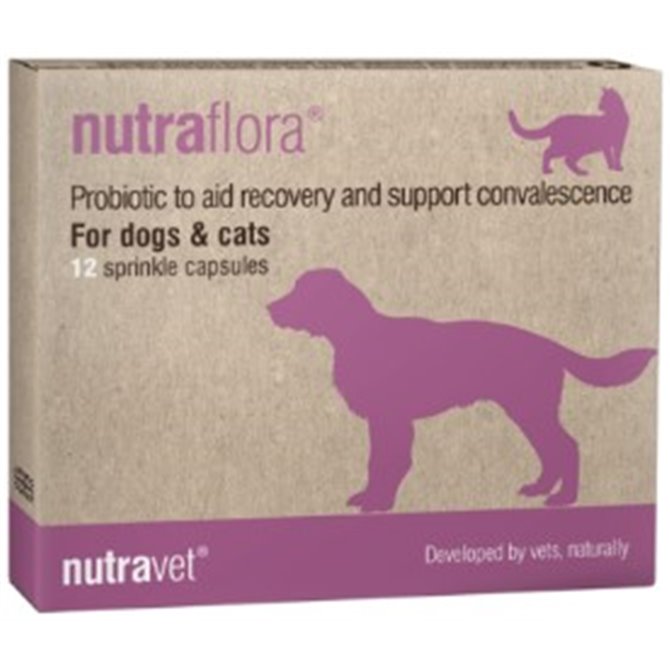 Nutravet Nutraflora for Dogs & Cats - Pack of 12