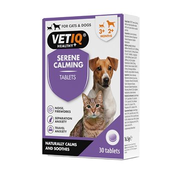 Serene-UM Calming Tablets for Cats & Dogs up to 20kgs - 30 Tablets