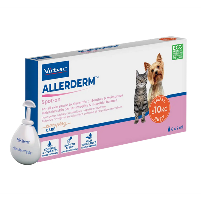 Allerderm Spot on - 2ml x 6 for Cats & Dogs