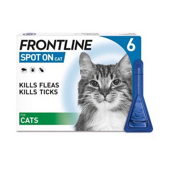 Frontline Flea Spot On for Cats - 6 pipettes of 0.5 ml