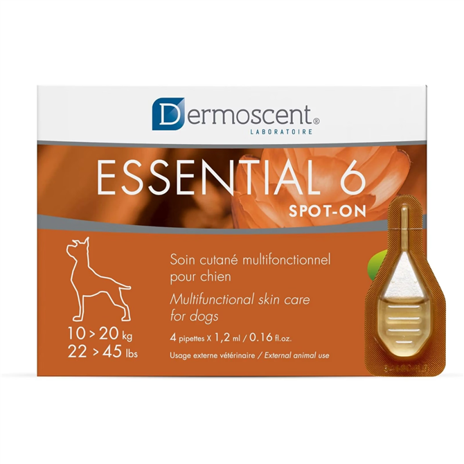 Essential 6 Spot On for Dogs - Pack of 4