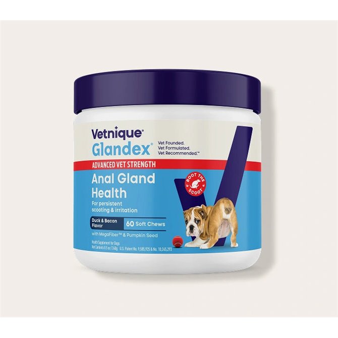 Glandex Advanced Vet Strength Anal Gland Chews for Dogs - Pack of 30