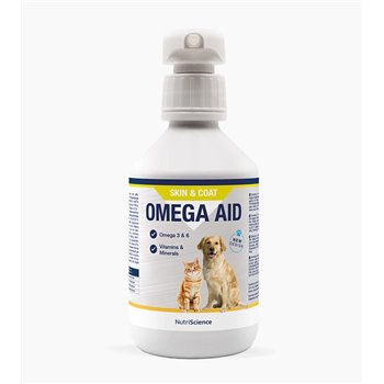 Omega Aid Skin and Coat Supplement for Dogs and Cats - 250ml