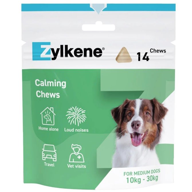 Zylkene 225mg Calming Chews for Dogs 10–30kg - Pack of 14