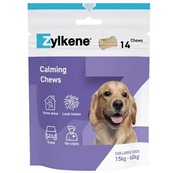 Zylkene 450mg Calming Chews for Dogs 15–60kg - Pack of 14